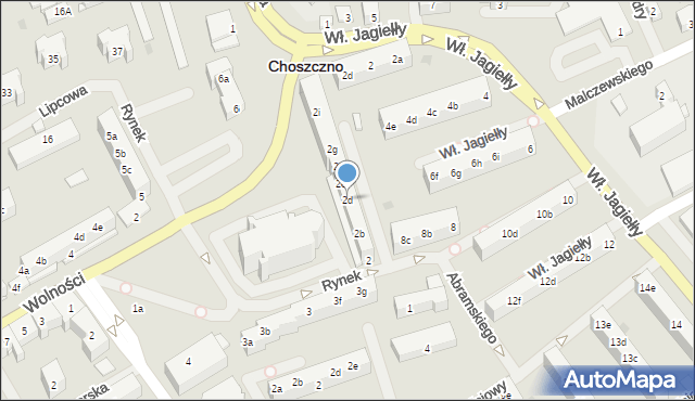 Choszczno, Rynek, 2d, mapa Choszczno
