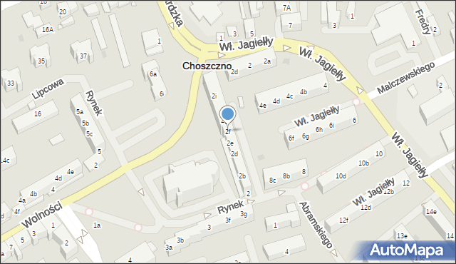Choszczno, Rynek, 2f, mapa Choszczno