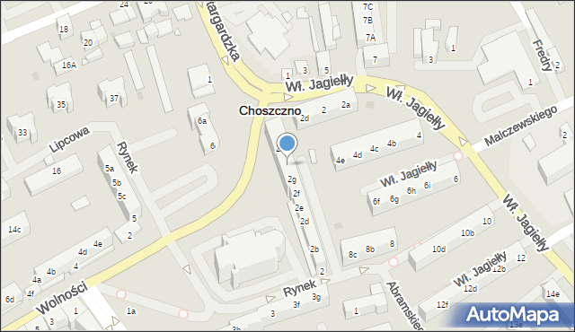Choszczno, Rynek, 2h, mapa Choszczno
