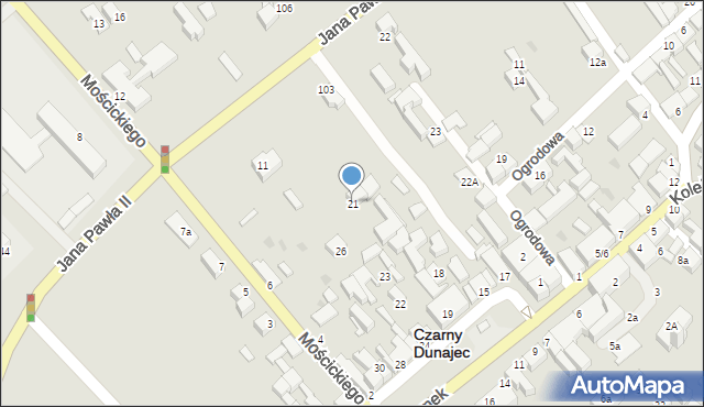 Czarny Dunajec, Rynek, 21, mapa Czarny Dunajec