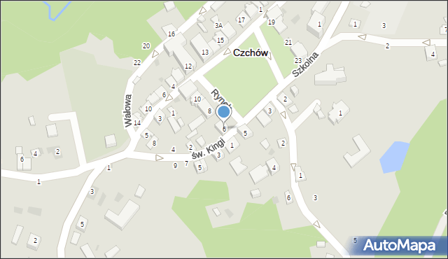 Czchów, Rynek, 6, mapa Czchów