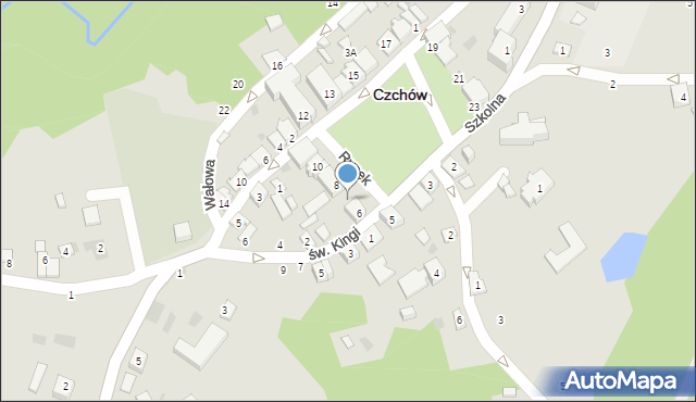 Czchów, Rynek, 7, mapa Czchów