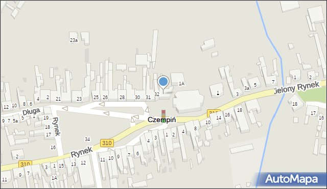 Czempiń, Rynek, 33, mapa Czempiń