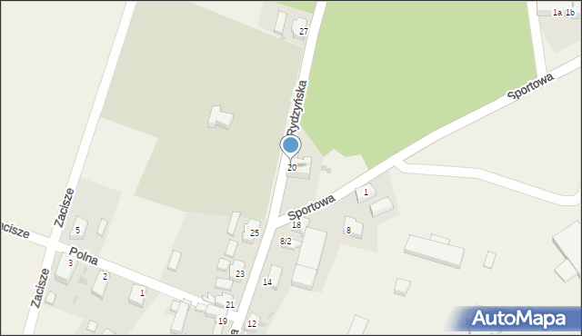 Czernina, Rydzyńska, 20, mapa Czernina