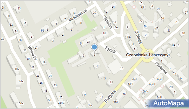 Czerwionka-Leszczyny, Rynek, 3, mapa Czerwionka-Leszczyny