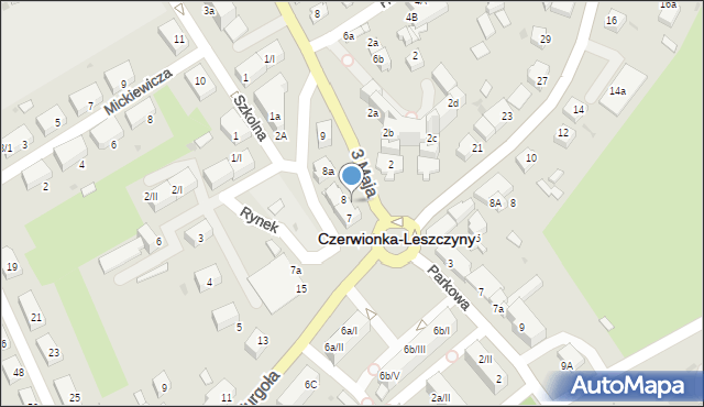 Czerwionka-Leszczyny, Rynek, 7a, mapa Czerwionka-Leszczyny