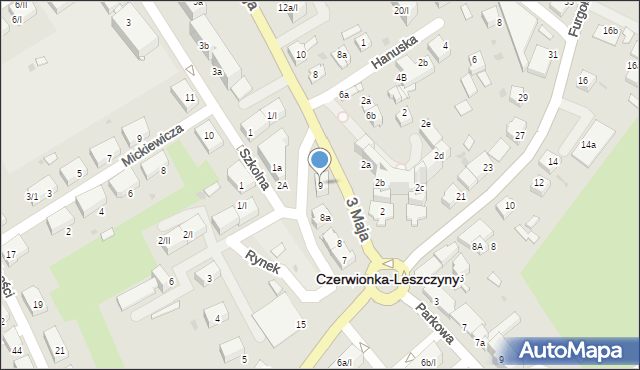 Czerwionka-Leszczyny, Rynek, 9, mapa Czerwionka-Leszczyny