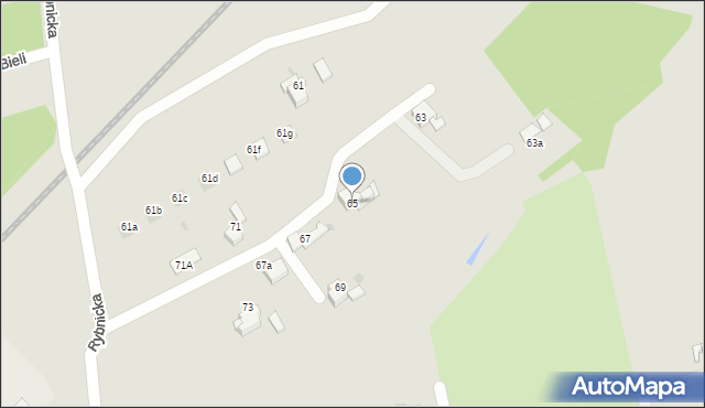 Czerwionka-Leszczyny, Rybnicka, 65, mapa Czerwionka-Leszczyny
