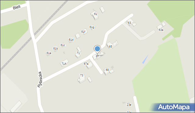 Czerwionka-Leszczyny, Rybnicka, 67, mapa Czerwionka-Leszczyny