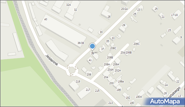 Częstochowa, Rydza-Śmigłego Edwarda, marsz., 39, mapa Częstochowy