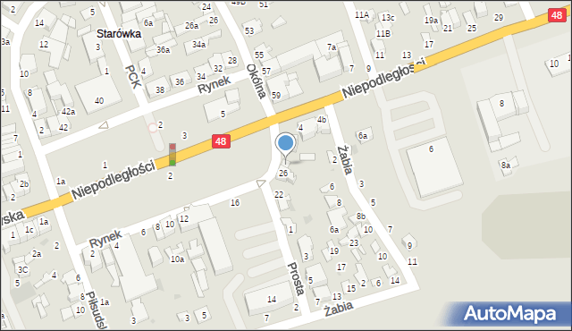 Dęblin, Rynek, 28, mapa Dęblin