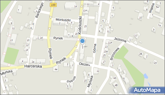 Debrzno, Rynek, 1, mapa Debrzno