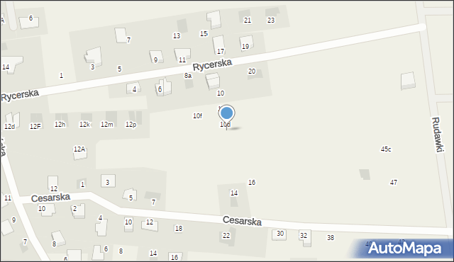 Dobra, Rycerska, 10e, mapa Dobra