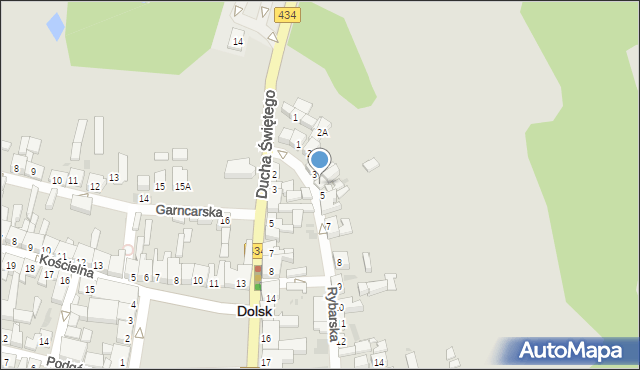 Dolsk, Rybarska, 4, mapa Dolsk