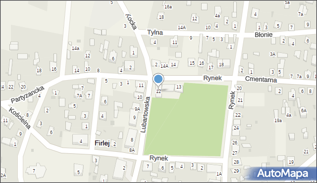 Firlej, Rynek, 12, mapa Firlej