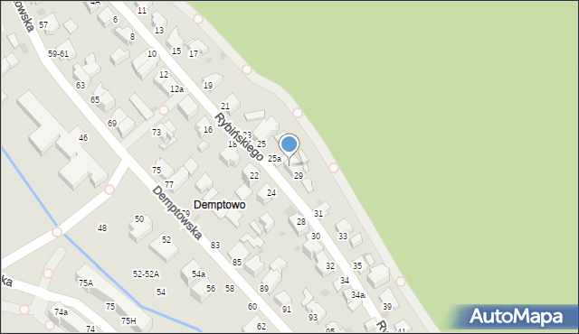 Gdynia, Rybińskiego Jana, 27, mapa Gdyni