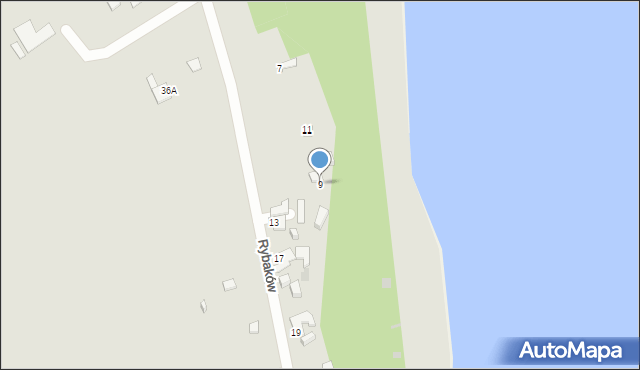 Gdynia, Rybaków, 9, mapa Gdyni