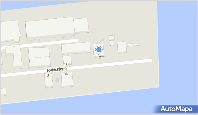 Gdynia, Rybickiego Arkadiusza, 9, mapa Gdyni