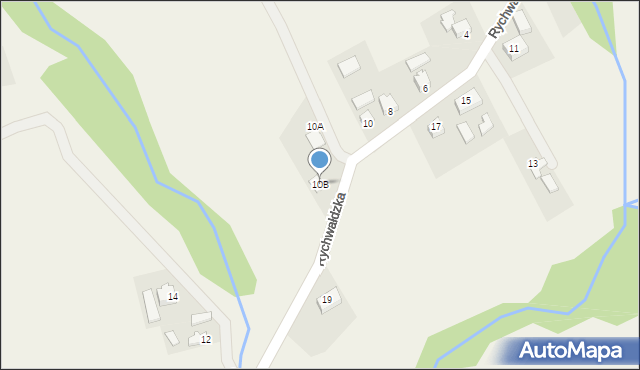 Gilowice, Rychwałdzka, 10B, mapa Gilowice