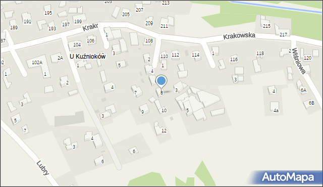 Gilowice, Rysie, 8, mapa Gilowice