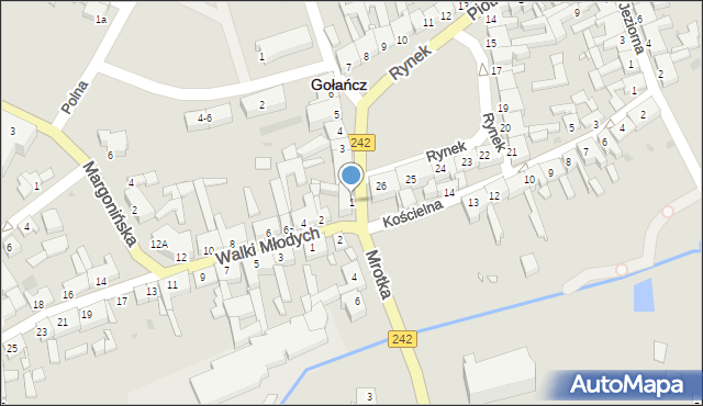 Gołańcz, Rynek, 1, mapa Gołańcz