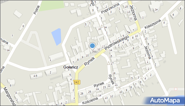 Gołańcz, Rynek, 11a, mapa Gołańcz