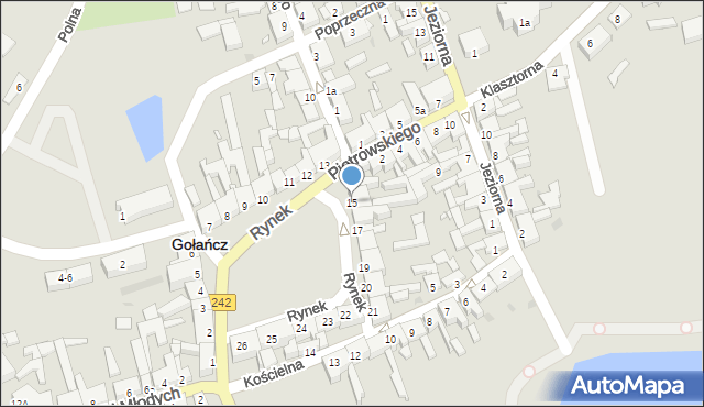 Gołańcz, Rynek, 15, mapa Gołańcz