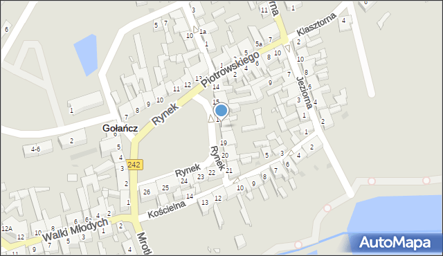 Gołańcz, Rynek, 18, mapa Gołańcz