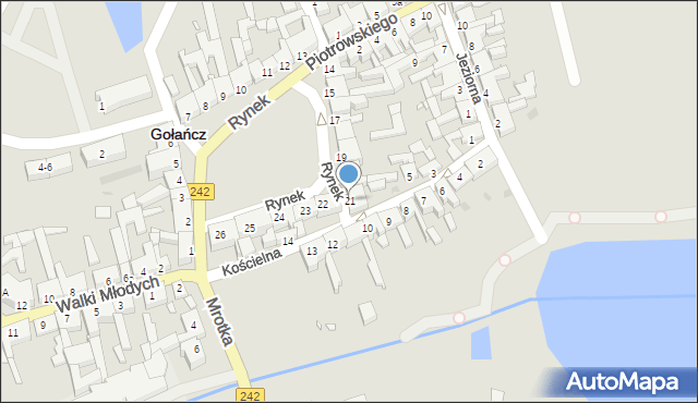 Gołańcz, Rynek, 21, mapa Gołańcz