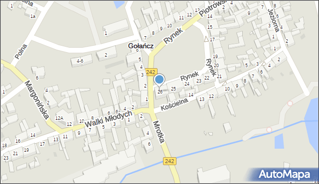 Gołańcz, Rynek, 26, mapa Gołańcz