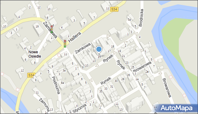 Golub-Dobrzyń, Rynek, 15, mapa Golub-Dobrzyń