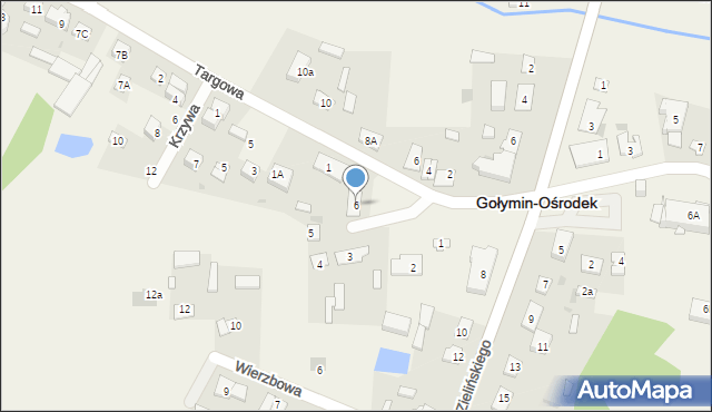 Gołymin-Ośrodek, Rynek, 6, mapa Gołymin-Ośrodek