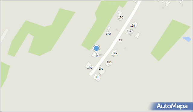 Góra Kalwaria, Rybie, 17f, mapa Góra Kalwaria