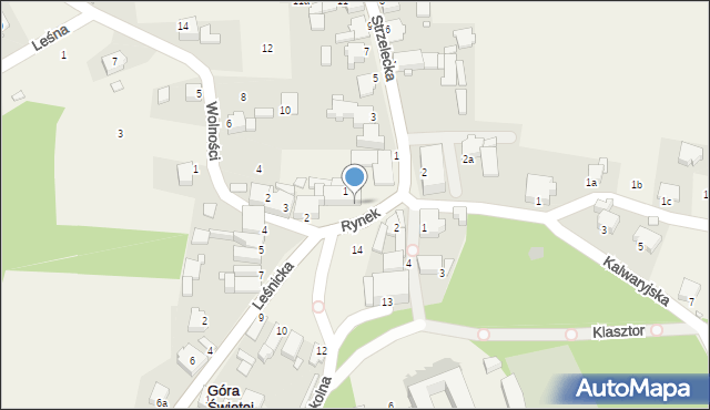 Góra Świętej Anny, Rynek, 2a, mapa Góra Świętej Anny