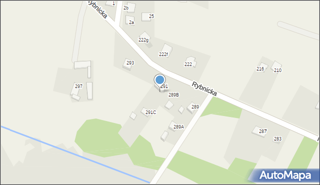 Gostyń, Rybnicka, 291A, mapa Gostyń