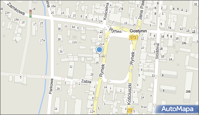Gostynin, Rynek, 24, mapa Gostynin