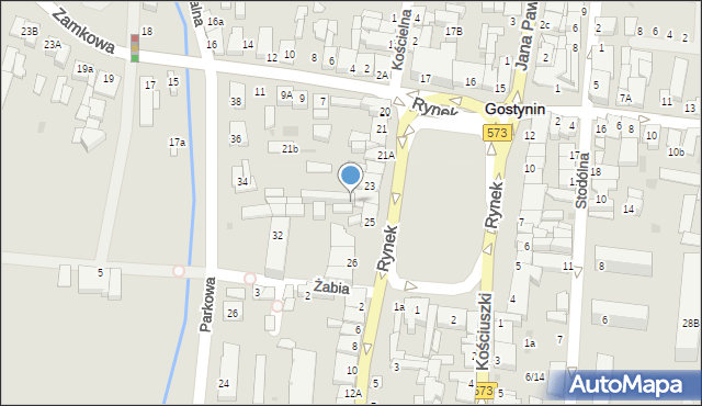 Gostynin, Rynek, 24a, mapa Gostynin