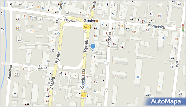 Gostynin, Rynek, 6a, mapa Gostynin