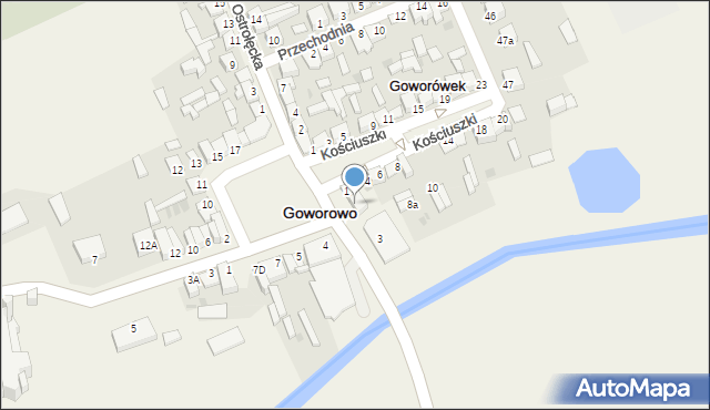 Goworowo, Rynek, 2, mapa Goworowo