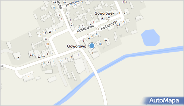Goworowo, Rynek, 3, mapa Goworowo