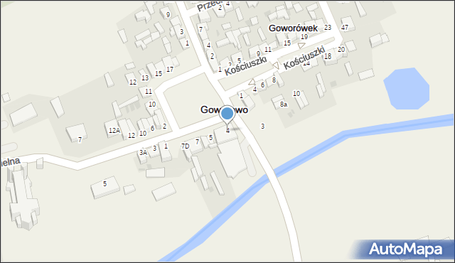 Goworowo, Rynek, 4, mapa Goworowo