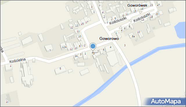 Goworowo, Rynek, 7D, mapa Goworowo