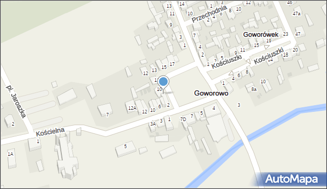 Goworowo, Rynek, 8, mapa Goworowo