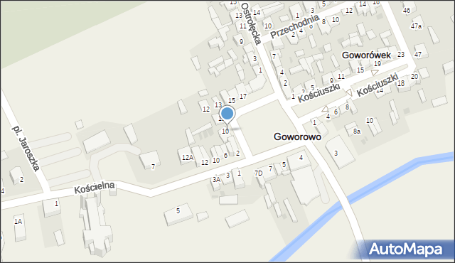 Goworowo, Rynek, 9, mapa Goworowo