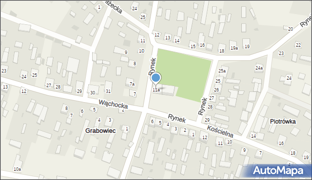 Grabowiec, Rynek, 11a, mapa Grabowiec