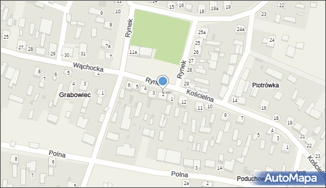 Grabowiec, Rynek, 2, mapa Grabowiec