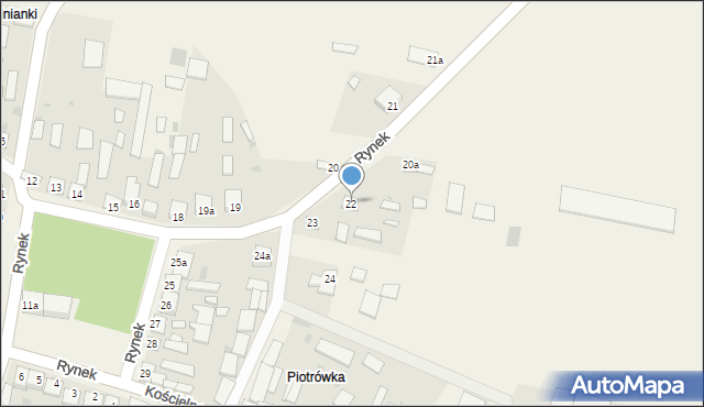 Grabowiec, Rynek, 22, mapa Grabowiec