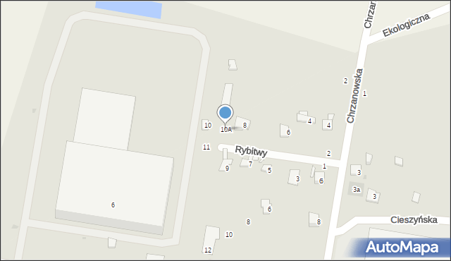 Grodzisk Mazowiecki, Rybitwy, 10A, mapa Grodzisk Mazowiecki