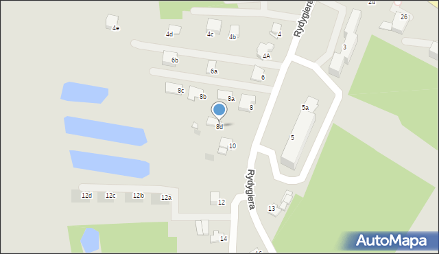 Grudziądz, Rydygiera Ludwika, dr., 8d, mapa Grudziądza