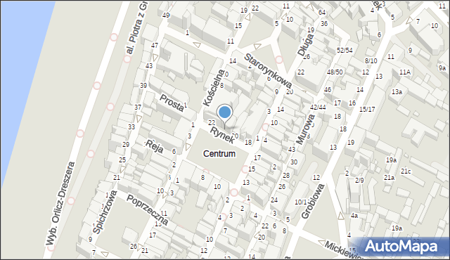 Grudziądz, Rynek, 21, mapa Grudziądza